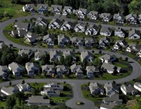 Low-density sprawl has proven in many cases to cost more to the municipality than the revenue produced. Picture Courtesy: Timesunion.com
